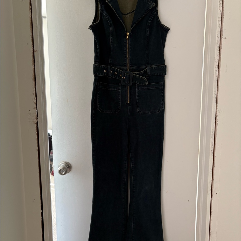 Show Me Your MuMu Black Denim Jumpsuit